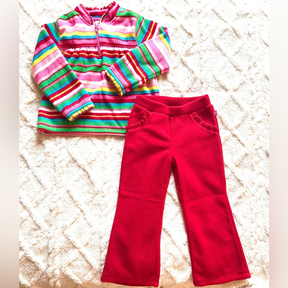 Children’s Place Girls Cozy 2 Piece Fleece Set Size 4T